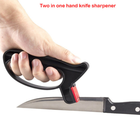 Portable Outdoor Stainless Steel Manual Knife Sharpener, Creative Handheld  Sharpening Tool