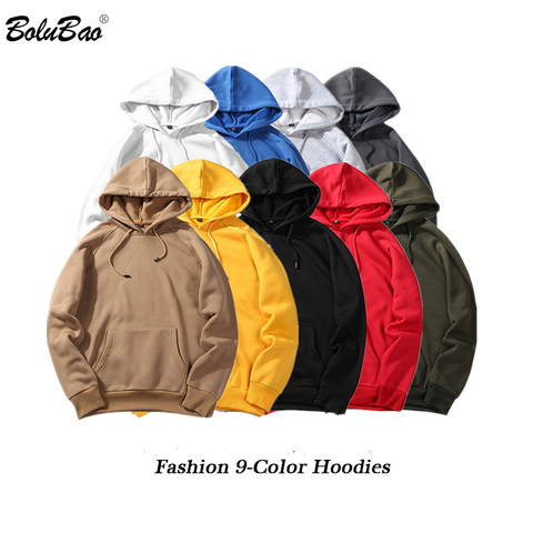 BOLUBAO Fashion Brand Hoodies Men Autumn Male Casual Solid Color Hoodies Sweatshirt Male Hip Hop Streetwear Hoodie Top Mens ► Photo 1/6