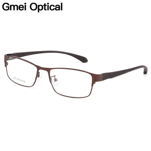 Gmei Optical Men Titanium Alloy Eyeglasses Frame for Men Eyewear Flexible Temples Legs IP Electroplating Alloy Spectacles Y2423 ► Photo 1/6