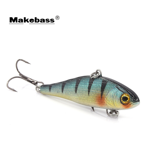 Makebass 3.35in1.15oz VIB FishingLures Sinking Rattle Lures with Lead Core Lipless Artficial SwimbaitHard Wobbler Fishing Tackle ► Photo 1/6
