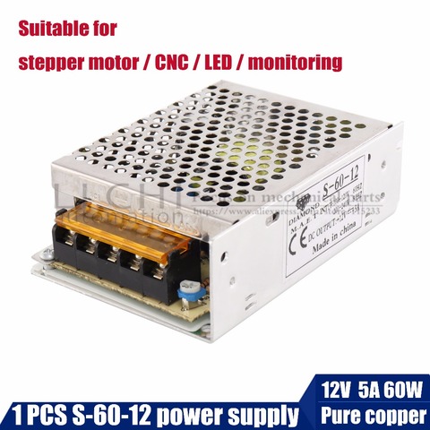 24V5A120W 12V5A60W AC/DC universal Switching power supply for stepper motor nema17 neam23/ CNC / LED/monitoring/3D printer ► Photo 1/6