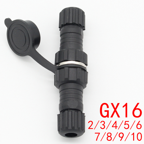 1PCS GX16 Even Joint waterproof aviation plug 2/3/4/5/6/7/8/9/10 pin sensor encoder connector welded connector socket ► Photo 1/4