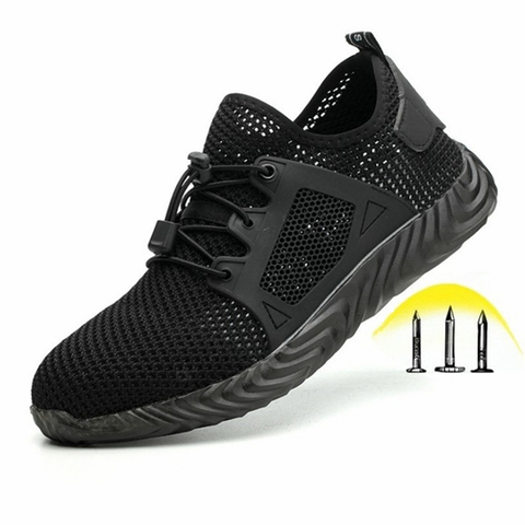 Indestructible Ryder Shoes Men and Women Steel Toe Cap Work Safety Shoes Puncture-Proof Boots Lightweight Breathable Sneakers ► Photo 1/6
