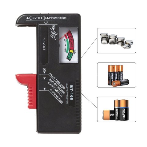 Universal BT168 Digital Battery Tester Volt Checker for AA AAA 9V Button Multiple Size Battery Tester Voltage Meter Tools BT-168 ► Photo 1/6