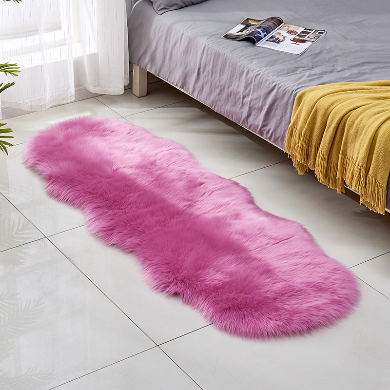 Plush Floor Rugs Mats Kids, Hot Pink Fur Area Rug