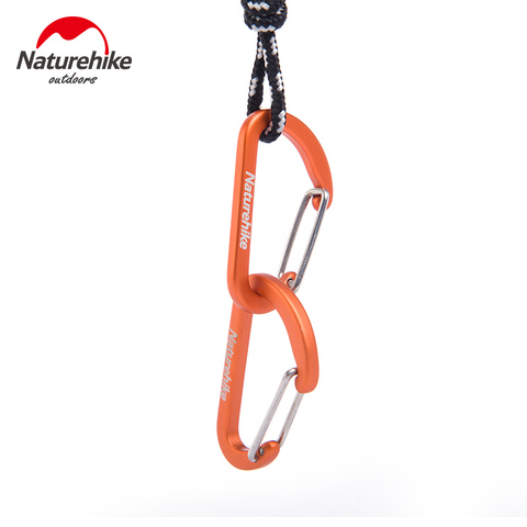 Naturehike Carabiners Outdoor Kits 16pcs Camping Equipment Aluminum Survival Gear Camp Hook EDC Mosqueton Carabiner ► Photo 1/6