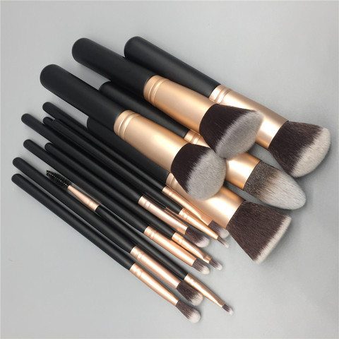 14pcs makeup brushes set for foundation powder blusher lip eyebrow eyeshadow eyeliner brush cosmetic tool ► Photo 1/6