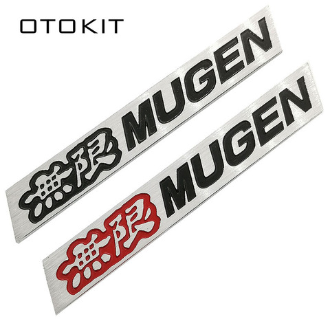 New 3D Aluminum Mugen Emblem Chrome Logo Rear Badge Car Trunk Sticker Car Styling For Honda Civic Accord CRV Fit ► Photo 1/6