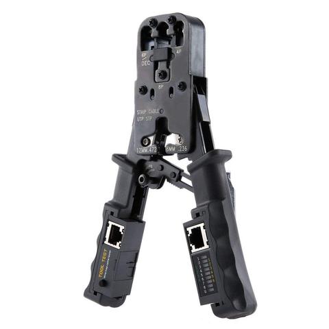 2 in 1 RJ45 Network LAN Cable Crimper Pliers Cutting Tool Cable Tester Cable Pliers 6P/8P Wire Cutter Tool Test Crimping Pliers ► Photo 1/6