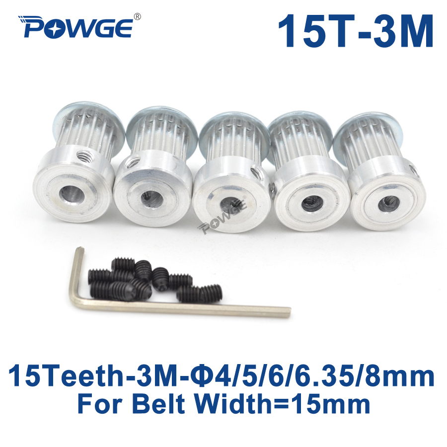 2GT/GT2 24 Teeth Timing Pulley Bore 5mm-8mm for Belt Width 6/10mm 24T 24Teeth 
