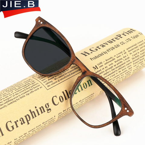 JIE.B Retro Photochromic Reading Glasses for Men Presbyopia Eyewear with diopters glasses Outdoor Presbyopia Glasses Women ► Photo 1/6
