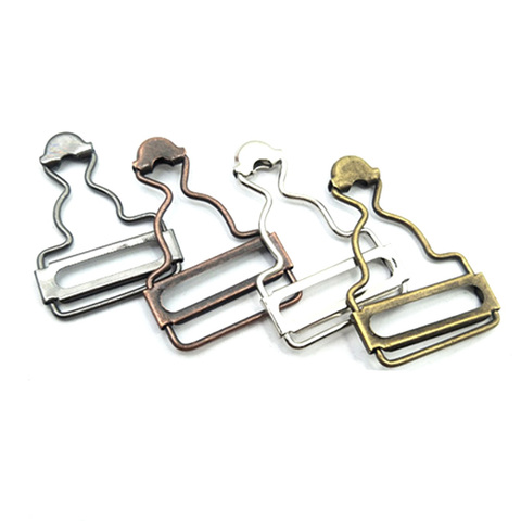 10pcs/lot 25mm/28mm/32mm/38mm Silver Bronze Metal Slides Tri-glides Suspender Adjuster Buckles For Bag Parts & DIY Accessories ► Photo 1/6