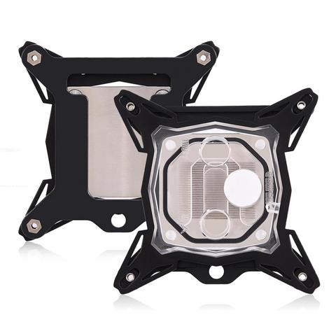 Universal 0.3mm Mini Computer CPU Cooling Water Block Cooler Kit Red Copper Base for Intel without the quick twist joint 2022 ► Photo 1/6