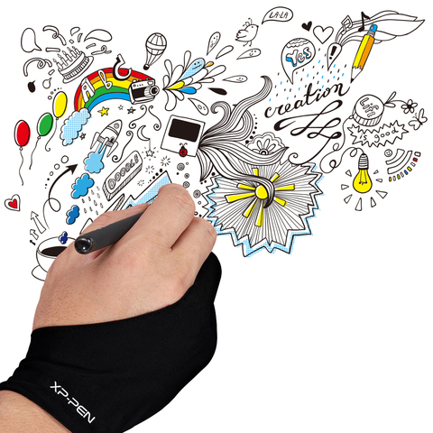 XP-Pen Glove free size Anti-fouling Glove for Drawing Tablet/Display copy board/led light box / IPad ► Photo 1/6