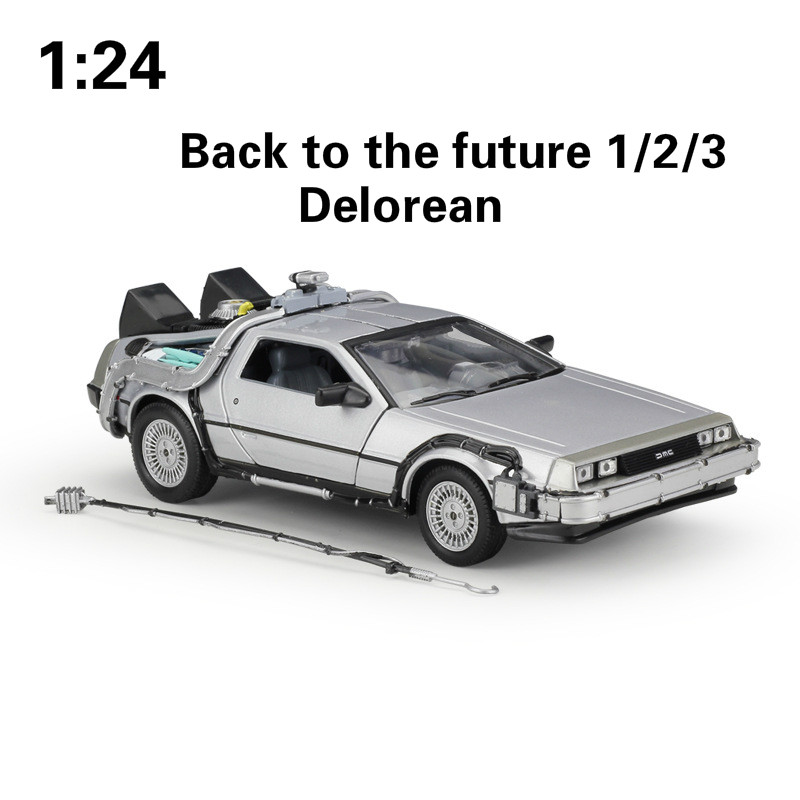 1:24 DeLorean DMC-12 Back to the Future 1 BTTF1 Time Machine Model Car Gift