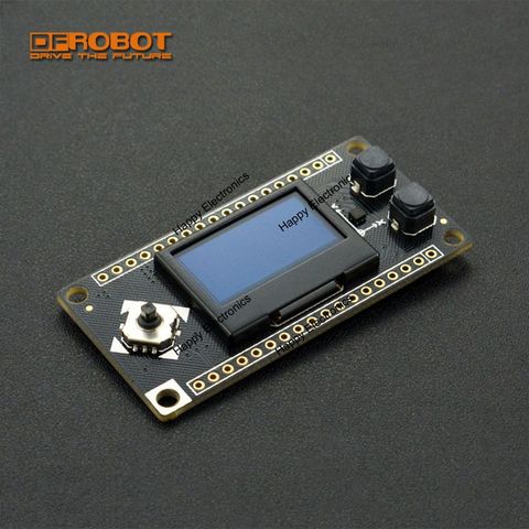 Firebeetle Covers OLED12864 Display Module, 3.7~5.5V I2C 3-axis acceleration sensor 2 digital Buttons for IoT Internet of Things ► Photo 1/1