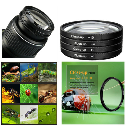 58mm Close Up Filter Kit for Canon EOS 4000D 3000D 2000D 1500D 1300D 90D 77D 80D 200D 250D 760D 800D 1200D 100D 18-55mm lens ► Photo 1/6