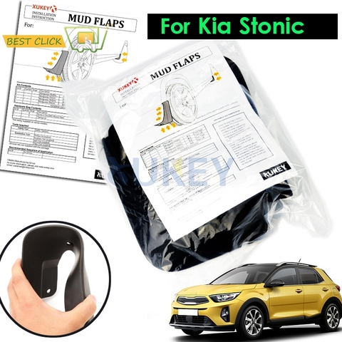 For Kia Stonic 2017 2022 Mudguards Mud Flap Flaps Splash Guards Mudflaps Front Rear Molded Car Accessories ► Photo 1/6