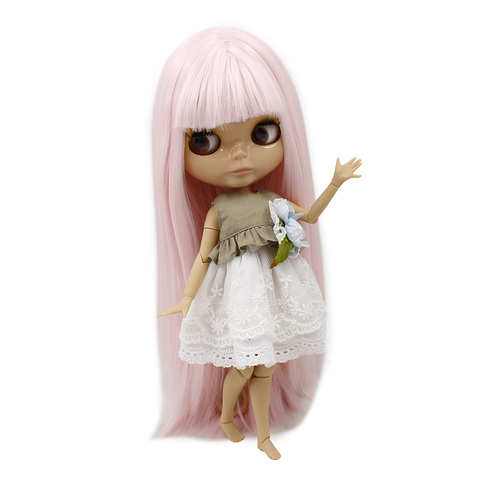 TAN skin tone Blyth nude doll light pink straight soft hair JOINT Azone body 1/6 30cm 280BL1096 fortune days  ► Photo 1/6