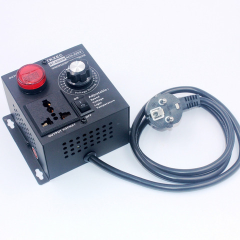 Motor Speed Control,AC 220V 5000W Thyristor Motor Speed Control Adjustable Power Controller for Temperature