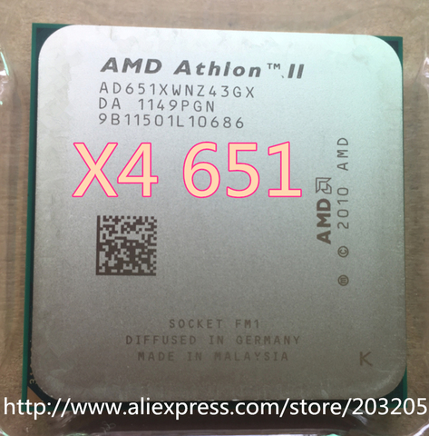 AMD  Athlon x4 651 quad-core scattered pieces cpu fm1 3.0G 4M cpu quad-core processor (working 100% Free Shipping) ► Photo 1/1