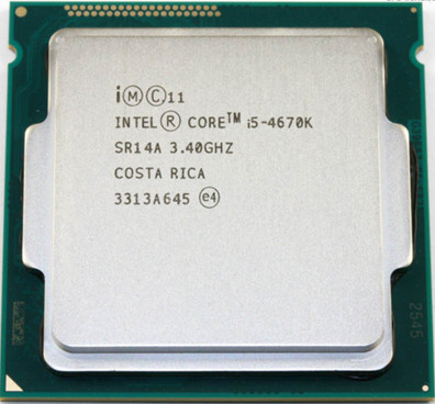 INTEL Core  i5-4670K i5 4670K I5 4670K  3.4GHz/6MB /4 cores /Socket 1150/5 GT/s)Quad Core Desktop CPU SR14A  can work ► Photo 1/1