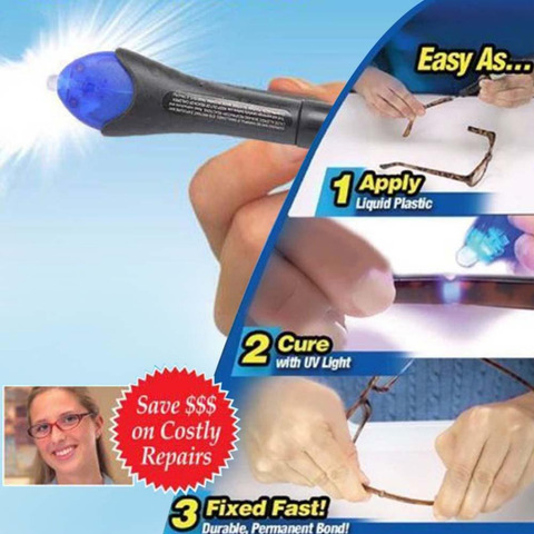 Quick 5 Second UV Light Fix Liquid Glass Welding Compound Glue Repairs Tool Quick Use ► Photo 1/6