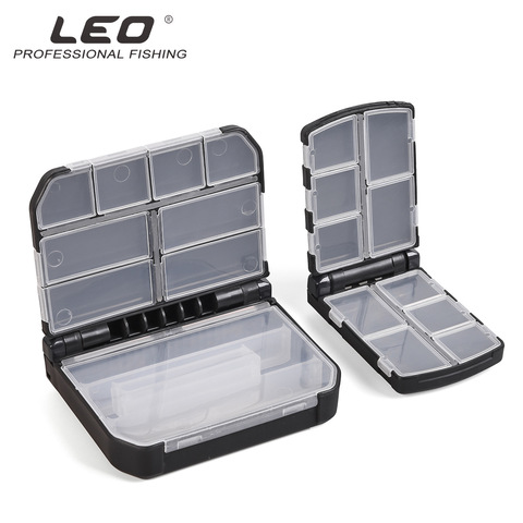 Leo Semi-automatic Opening and Closing Accessories Box 28054 Fishing Hook Bite Lead Tool Pin Box Fishing Gear Pesca Small Large ► Photo 1/6