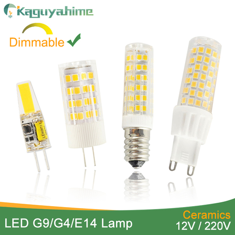 Kaguyahime No Flicker Dimmable Ceramic LED G4 Light G9 Led Lamp E14 Bulb 220V AC DC 12V LED G9 3W 5W 6W 7W 9W 10W 12W 1505 2508 ► Photo 1/6