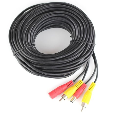 5 10 15 20 Meters DC Power RCA AV Video 12V 24V Extension Cable for Car Truck Bus Parking Home CCTV Camera ► Photo 1/2