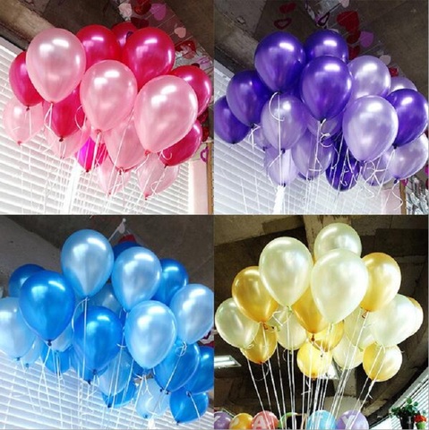 balloons 5inches=13cm pearl color for Gift Craft Birthday Wedding Party baby shower favor Decoration DIY Wh ► Photo 1/1