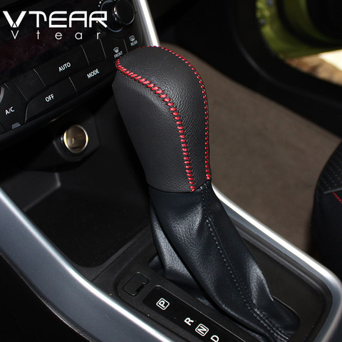 Vtear For Suzuki Grand Vitara Gear Shift Collars Handbrake Grips Interior car-Styling handbrake cover Hand-stitched accessoris ► Photo 1/6