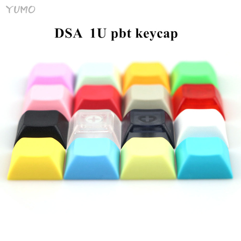 pbt dsa keycap dsa 1u mixded color red esc yellow blue keycaps for gaming mechanical keyboard keycap ► Photo 1/4