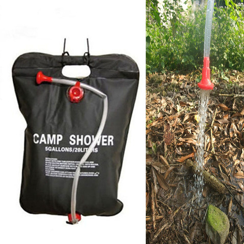 20L Camping Solar Heated Shower Bag Fishing Camping Picnic Bag Hiking Water Storage ► Photo 1/4