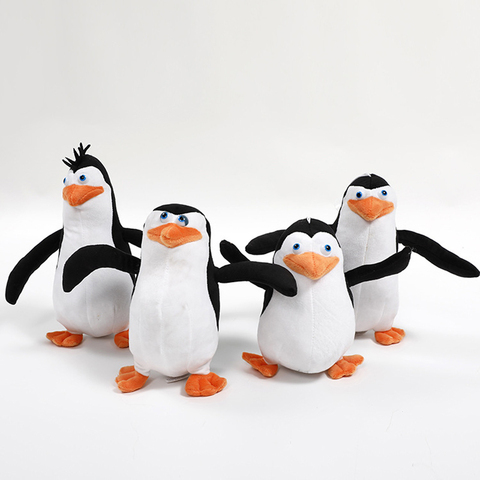 4pcs/lot Madagascar Plush Toys Madagascar Penguins Eldest Brother Novice Plush Soft Stuffed Animals Toys Doll for Kids Gifts ► Photo 1/6