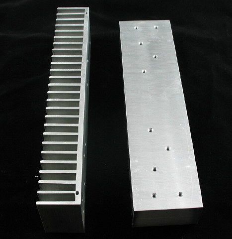 2pcs Full Aluminum E Heatsink for L12-2 Power Amplifier board LJM ► Photo 1/1