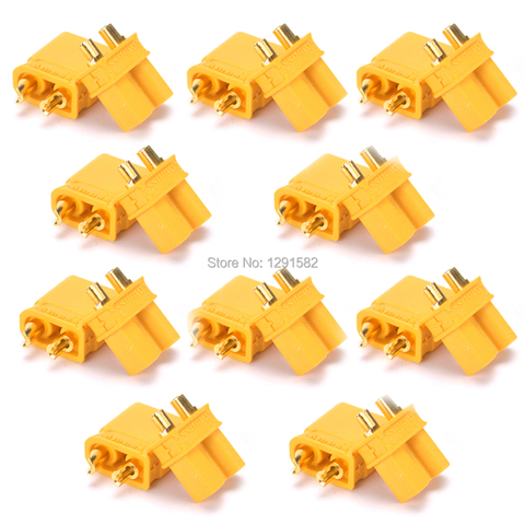 10 Pair XT30 XT 30 Male Female Bullet Connector 2mm Bullet Plug Connector For RC Quadcopter Li-on Battery ► Photo 1/5