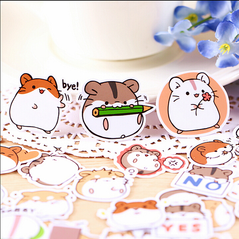40pcs Creative cute self-made hamster stickers / scrapbooking stickers /decorative sticker /DIY craft photo albums ► Photo 1/3