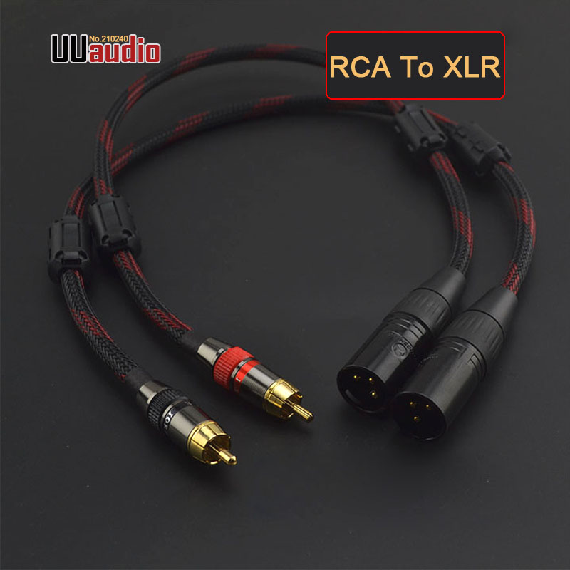 Audio RCA Cable Male To 2 XLR 3 Pin Male Female Cannon Amplifier Mixing  Plug AV Cable Dual XLR To Dual RCA Cable - AliExpress