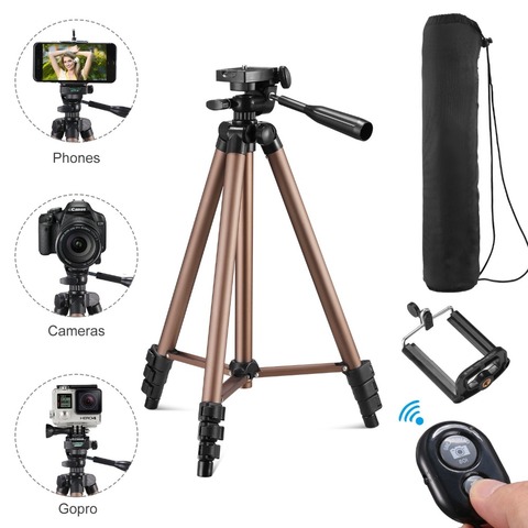 tripod for phone with remote control holder stand tripod for phone bluetooth and camera smartphone tripods cam dslr mount ► Photo 1/6