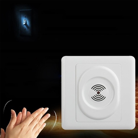 Smart 220V Sound Light Control Switch Time Delay Wall Switch Wall Mount Energy-Saving Wall Pad For Home Product Dropshipping ► Photo 1/6