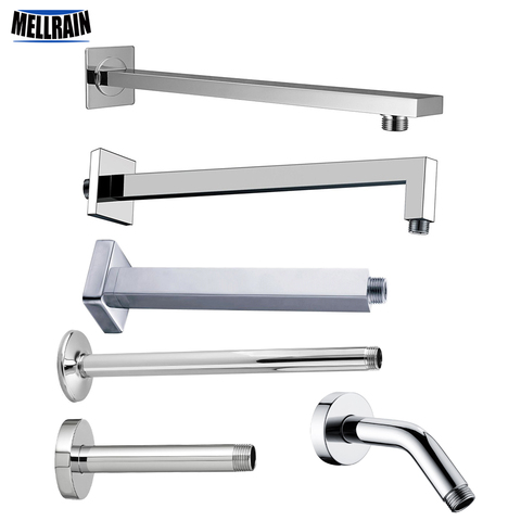 Wall Mounted & Ceiling Mounted Shower Arm Stainless Steel Material Chromed Bathroom Shower Accessories 7 Choice Free Shipping ► Photo 1/6