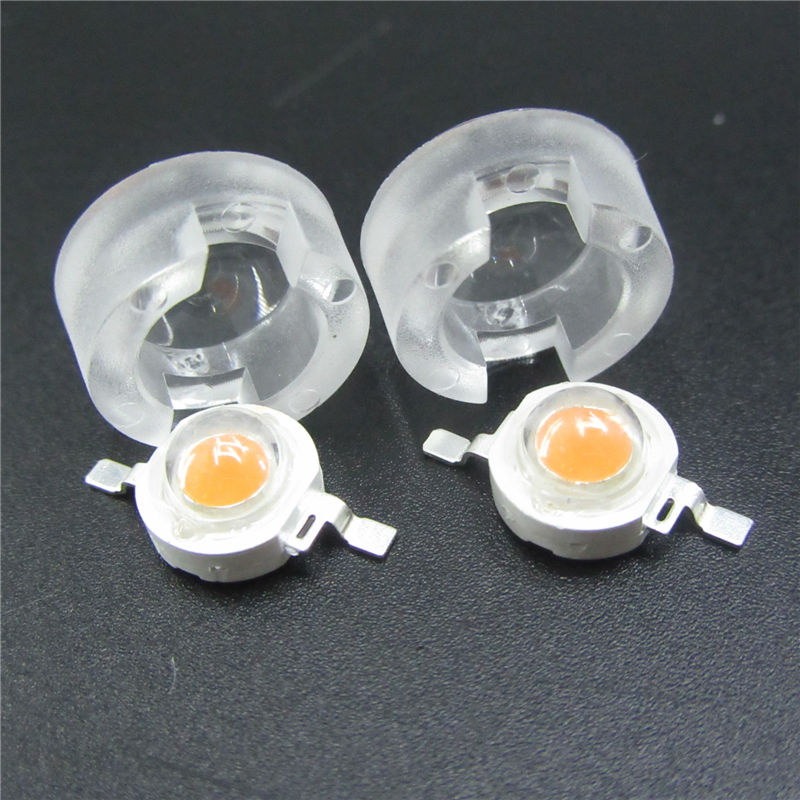13mm *10mm Led Lens Holder 45 Degree For 1w 3w LED High Power Bead Bulb 10pcs 