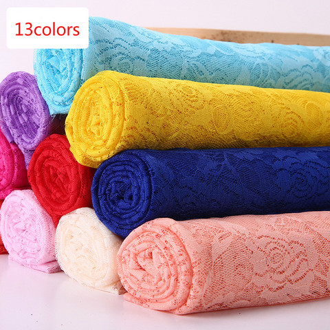 100x150cm Hot Sale Beautiful Rose Tulle Lace Fabric DIY Clothes Guipure Patchwork Fabric For Wedding Stage Curtain Mosquito Net ► Photo 1/6