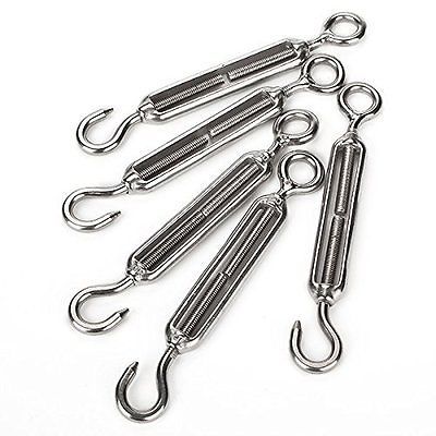 5PCS Wire Rope Cable M5 Hook & Eye Turnbuckle Stainless Steel 304 ► Photo 1/5