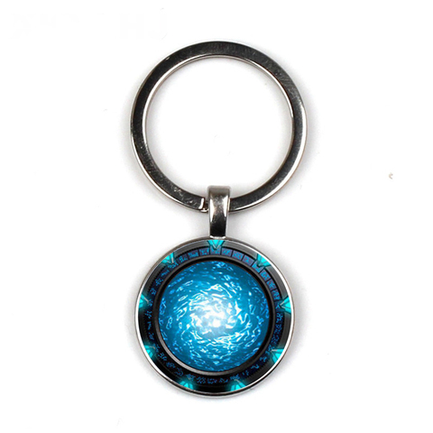 Stargate Atlantis Keychain Bullion Glass Photo Key Chain Exquisite Fashion Bag Car Key Halloween Gift ► Photo 1/2
