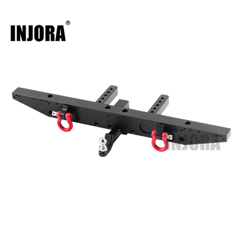 INJORA 1PCS Metal Rear Bumper with D-rings for 1/10 RC Car TRAXXAS TRX-4 TRX4 Upgrade Parts ► Photo 1/6