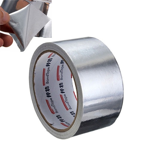 5cm*17m Thermal Resist Duct Repairs High Temperature Resistant Foil Adhesive Tape Useful Aluminium Foil Adhesive Sealing Tape ► Photo 1/6