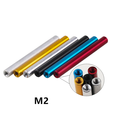 10pcs M2 Aluminum Column M2*6/8/10/12/15/20/25/30/35mm aluminum Round Standoff spacer For RC Parts ► Photo 1/3
