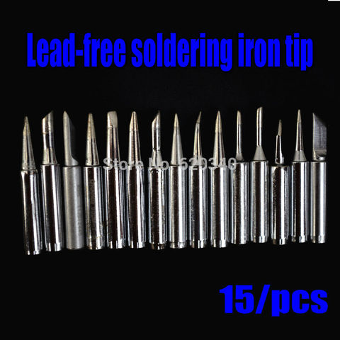 15/pcs high quality Lead-free Solder tip set Soldering Station Iron Tip 900M-T Soldering Station Tool Kit for 936 Free shipping ► Photo 1/3